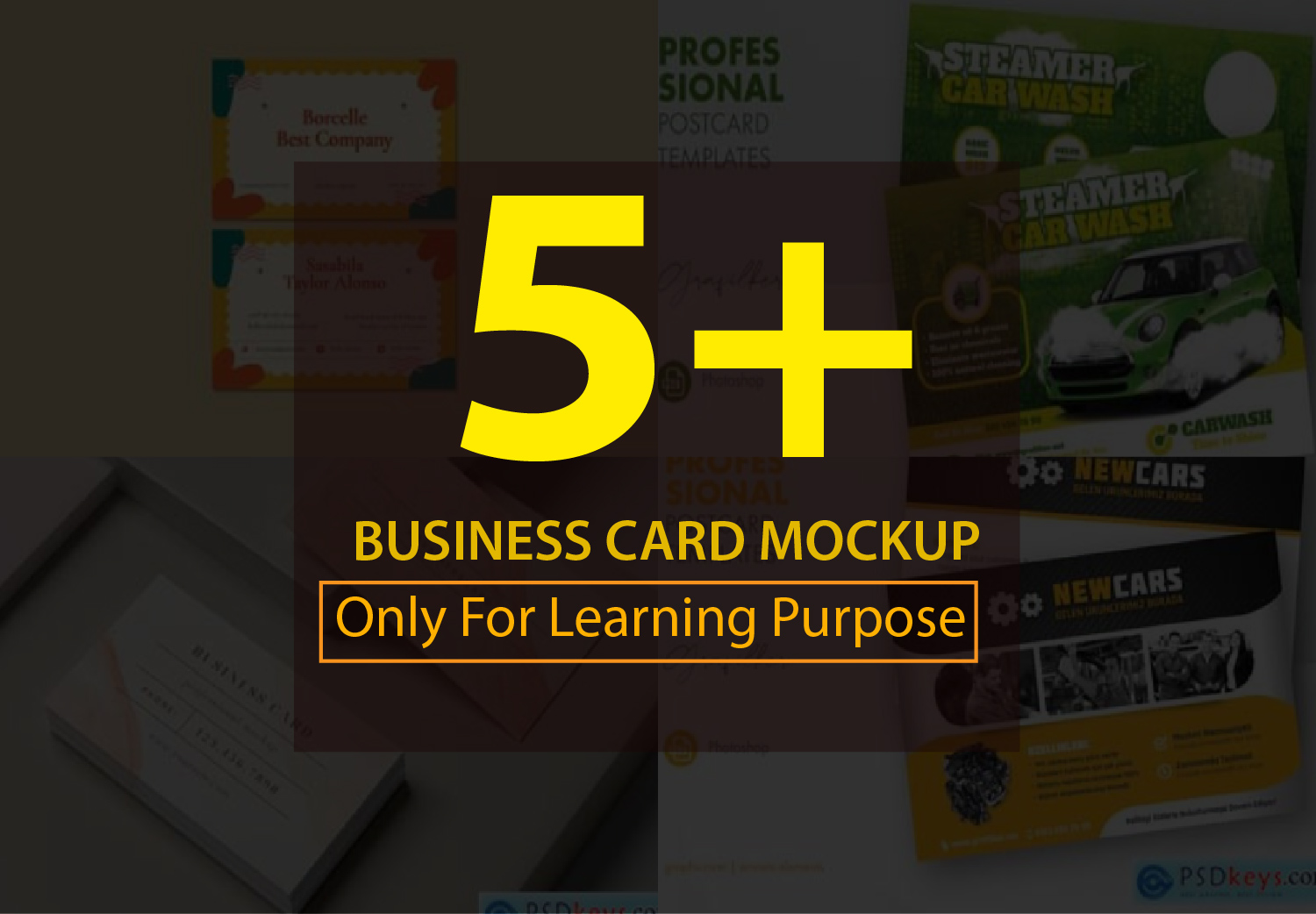 Business Card Mockup Bundle 18