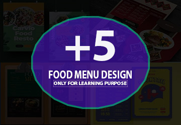 Food Menu Mockup Design Bundle 14